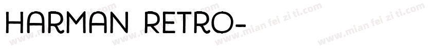 Harman Retro字体转换